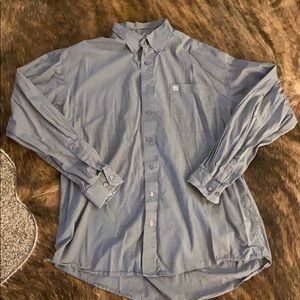 Cinch large long-sleeve button down